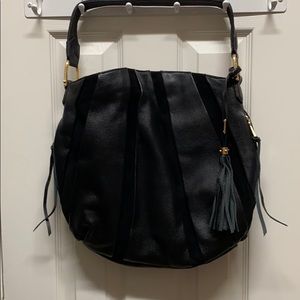 Beautiful black leather and suede Aimee Kestenberg